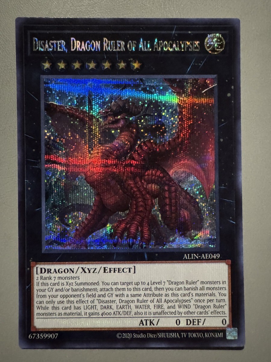 YUGIOH DISASTER DRAGON RULER OF ALL APOCALYPSES ASIA ENGLISH ALIN
