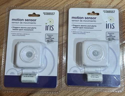 2 IrisMotion Sensor White Model MOT901 (#0388557) New Sealed!