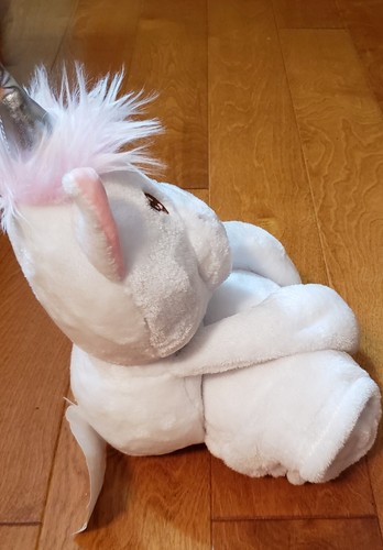 Lullaby Baby Unicorn Plush w/Blanket Gift Set w/Tags White w/Pink 12X7X9" 100% P - Picture 8 of 8