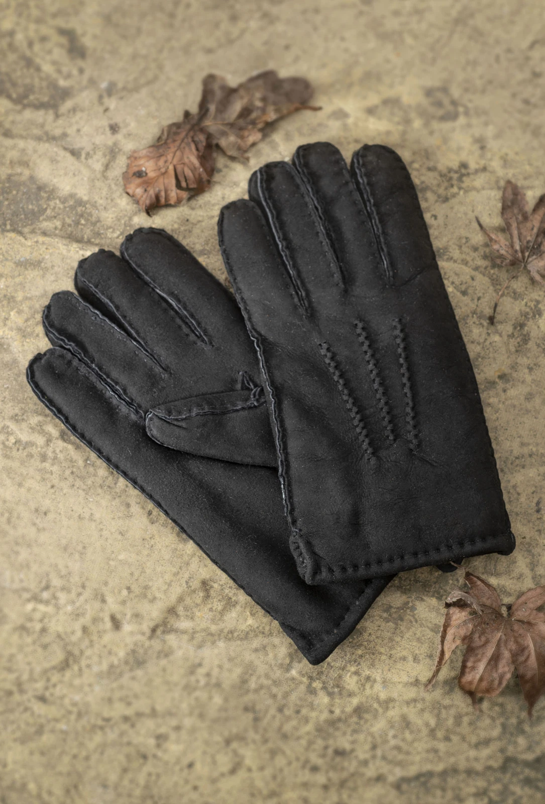 Gants Homme Premium en Peau de Mouton Luxe Style Classique Chaleur Suprême Confort