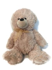  Teddy Bear Stuffed Plush Animal 20" Tan color with Bow dated 2016