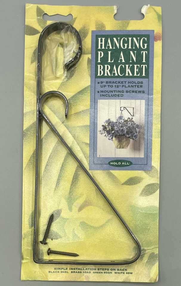Suporte AmerTac planta suspensa 9” suporta até 12” plantadeira metal preto segura tudo - Imagem 3 de 4