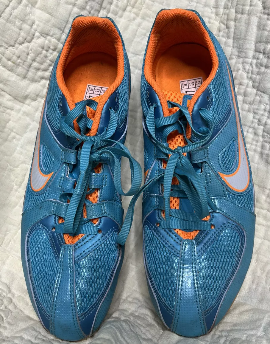 Nike Track Shoes Women s Size 7 Aqua and Orange