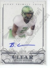bralon addison rookie rc draft auto autograph oregon ducks college #/25 2016