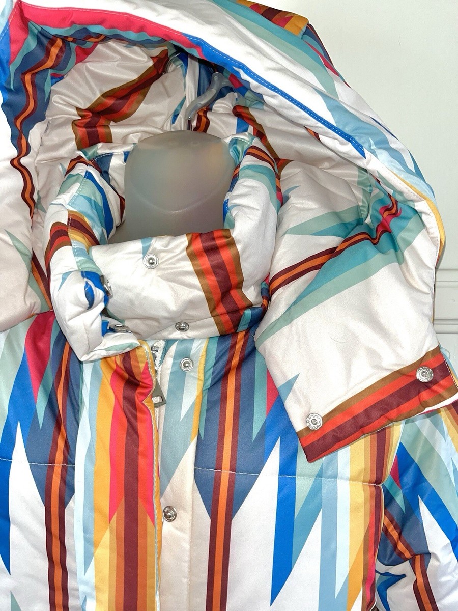 NWT Aqua x Pendleton® Pilo Cocoon Puffer Coat Jacket Aztec