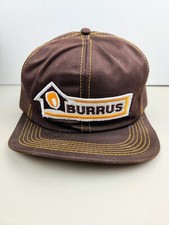 Vintage USA MADE K Products Burrus Seed Farm Patch Trucker Hat Snapback Cap