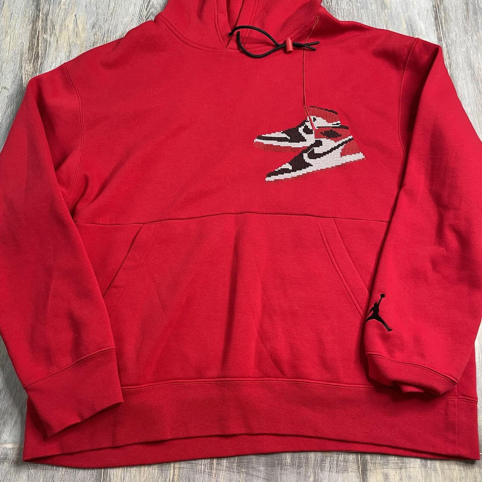 Jordan Retro Jumpman Holiday Hoodie Mens 2XL Red Shoes