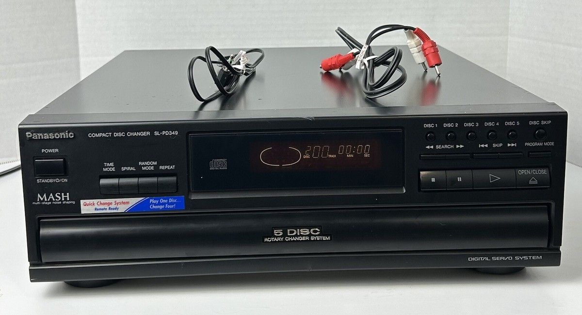 Panasonic 5 Disc CD Changer SL-PD349 No Remote Tested | eBay