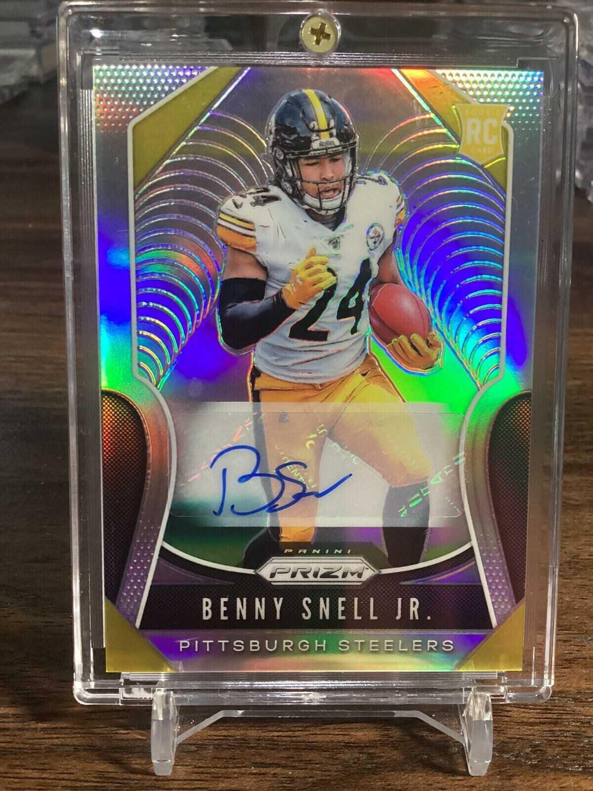 2019 Panini Prizm Rookie Autographs #332 Benny Snell Jr. Pittsburgh Steelers