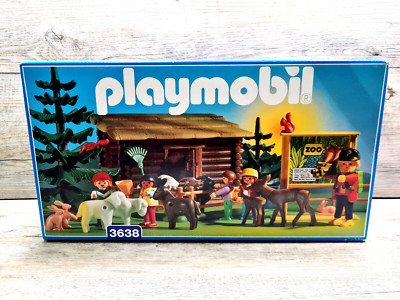 Playmobil Zoo 3638 - Enfants Et Animaux - Lot Vintage