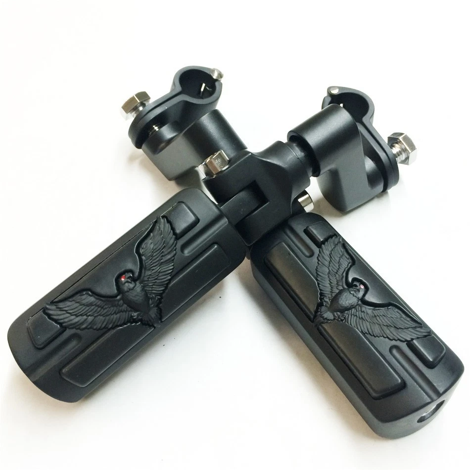 HTTMT Eagle 1" Stiletto 4475 Foot Peg Clamps For Harley Sportster Touring Black - Image 2 of 4