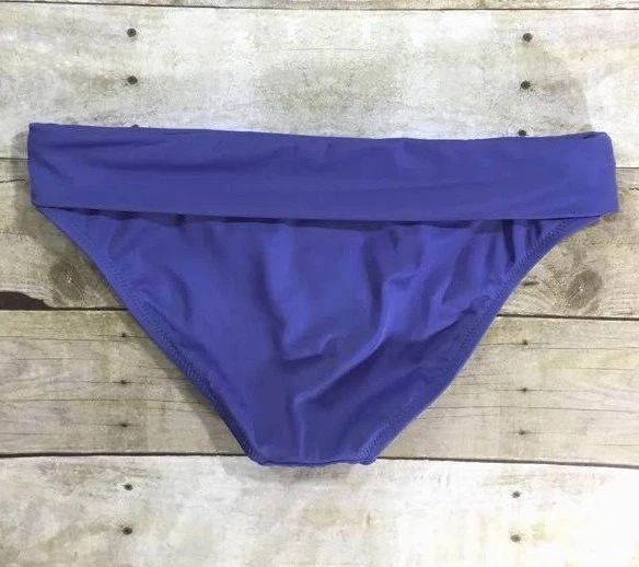 NUEVO J. TRAJE DE BAÑO CREW TWIST-FRONT BIKINI PARTE INFERIOR 10278 PÚRPURA CLARO TALLA XS Foto 2 de 2
