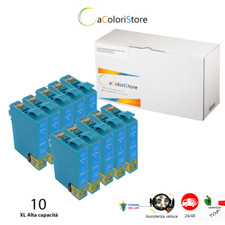 CARTUCCE PER EPSON STYLUS OFFICE BX300F SX 100 110 DX 8400 10 Ciano XL