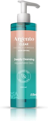 Aregento Clear Facial Cleaner Skin Cleanser 200 ml (2 packs)