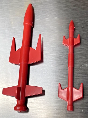 Vintage 1987 GI Joe Cobra Mamba Vehicle Large Medium Red Missiles Bombs Parts