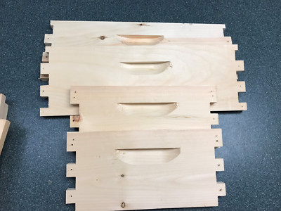 Shallow 10 Frame Unassembled Langstroth Bee Box Commercial Pine Free Shipping
