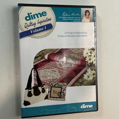 Quilting inspirations volume 1 dvd Dime 26 projects New sealed designs embroid