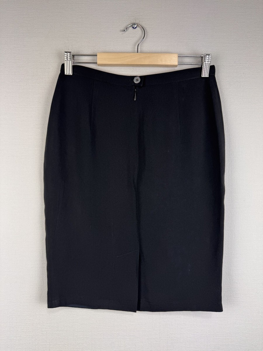 ミニスカート MAX MARA Women Mini Skirts 241110105360010021004 Black Max Mara Black Single Cut Acetato Front Zipper Solid