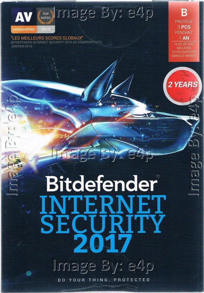 BITDEFENDER INTERNET SECURITY 2017 3 PCS 2 YEARS BRAND NEW FACTORY SEALED RETAIL - Image 2 of 4