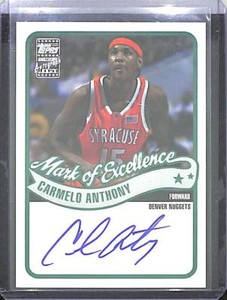 carmelo anthony autograph