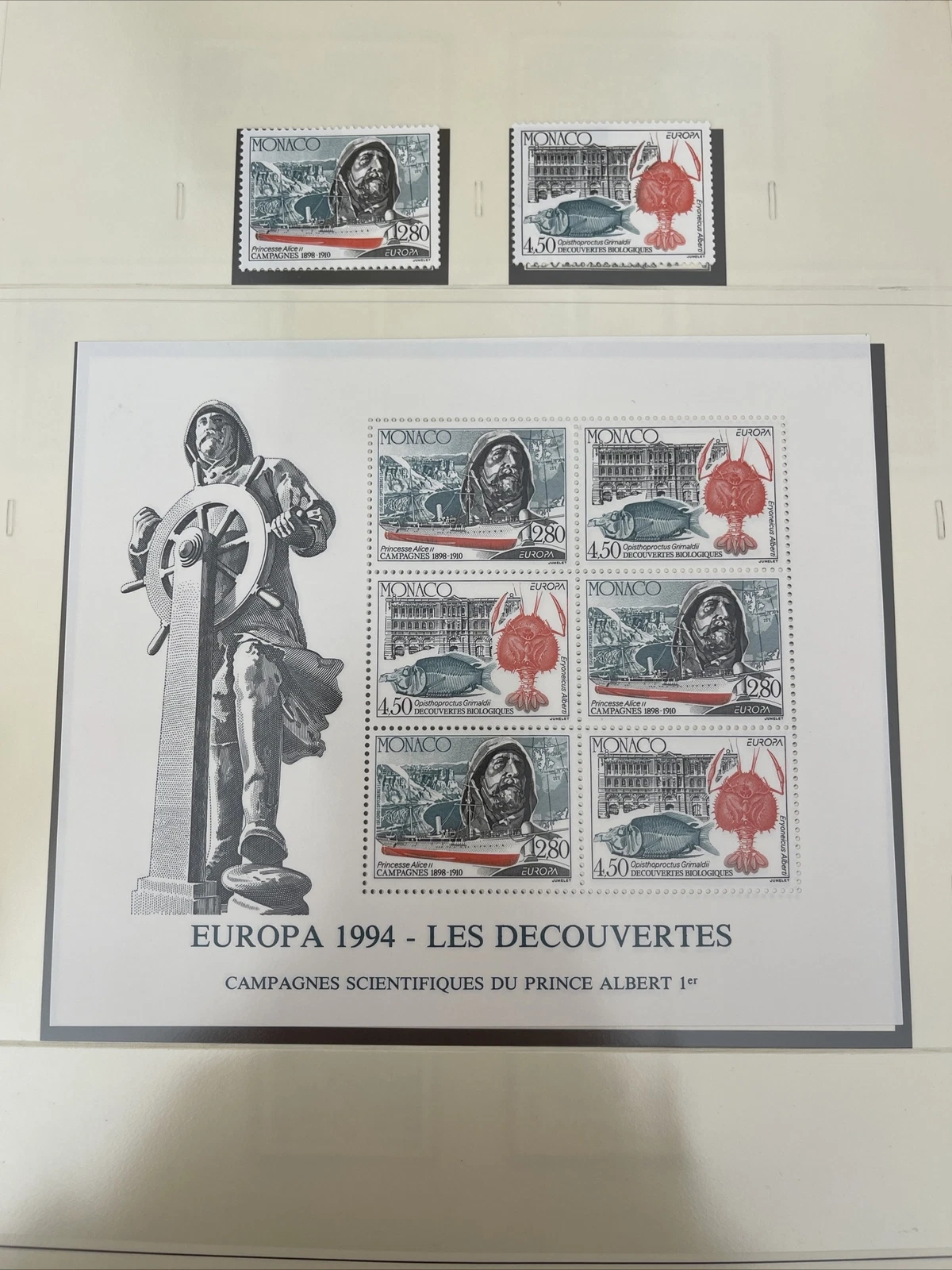 Timbres Monaco Neuf Lindner No.186 1994 Page 181