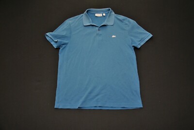 Lacoste Polo Shirt Men's 6 XL Slate Blue 3822S