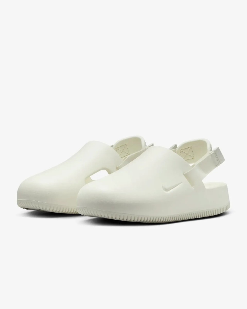 New Nike Women's Calm Mule Shoes - Sail (FB2185-100) | eBay