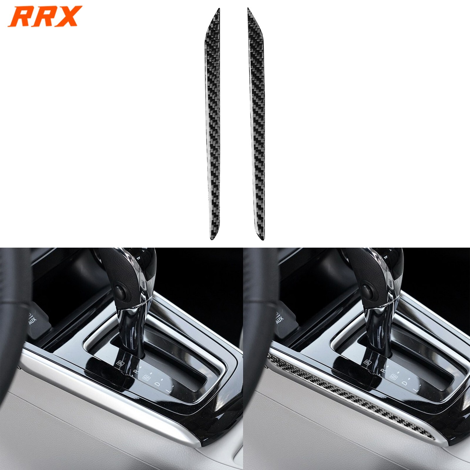 Premium Real Carbon Fiber Gear Shift Panel Cover for Nissan Sentra Sylphy 2013-2019