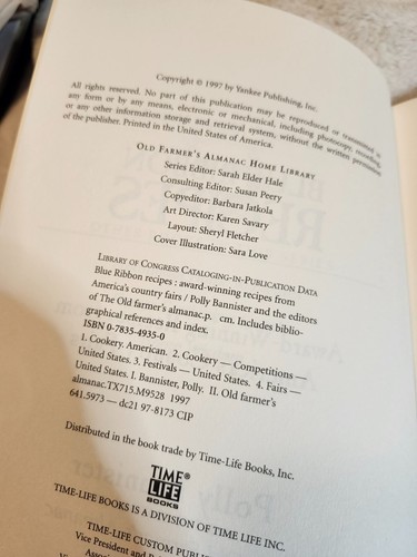 1997 The Old Farmers Almanac Award Winning Recipes from Americas Country Fairs - Picture 3 of 13