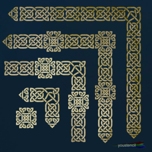 Celtic Knot Border Stencil Set: LARGE:   For Walls, Furniture and Art: ST89  - Picture 1 of 6