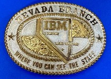 Ibm Las Vegas Nevada Branch Where You Can See The Stars Crumrine Belt Buckle