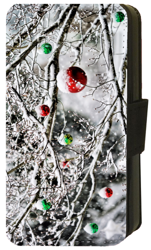 Christmas Santa Snowman Reindeer Holidays for iPhone Flip/Wallet Phone Case (S2 - Picture 15 of 21