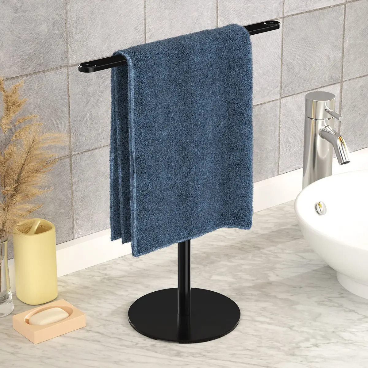 Towel Rack for Bathroom Hand Towel Holder T-Shape Headband Holder