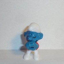 MUSIKUS SCHLUMPF *glasiges Grundmaterial* E. D. D. S. Schlümpfe 1983 ORIGINAL