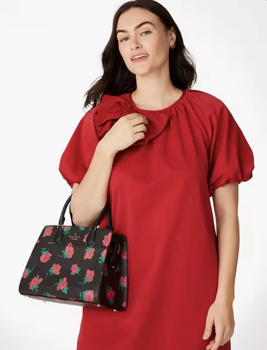 ショルダーバッグ・ポシェット Kate Spade Madison Floral Medium Satchel KM142 Kate Spade Outlet bag release includes Madison floral
