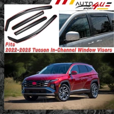 For Hyundai Tucson 2022-25 In-Channel Vent Window Rain Visor Sun Guard Deflector