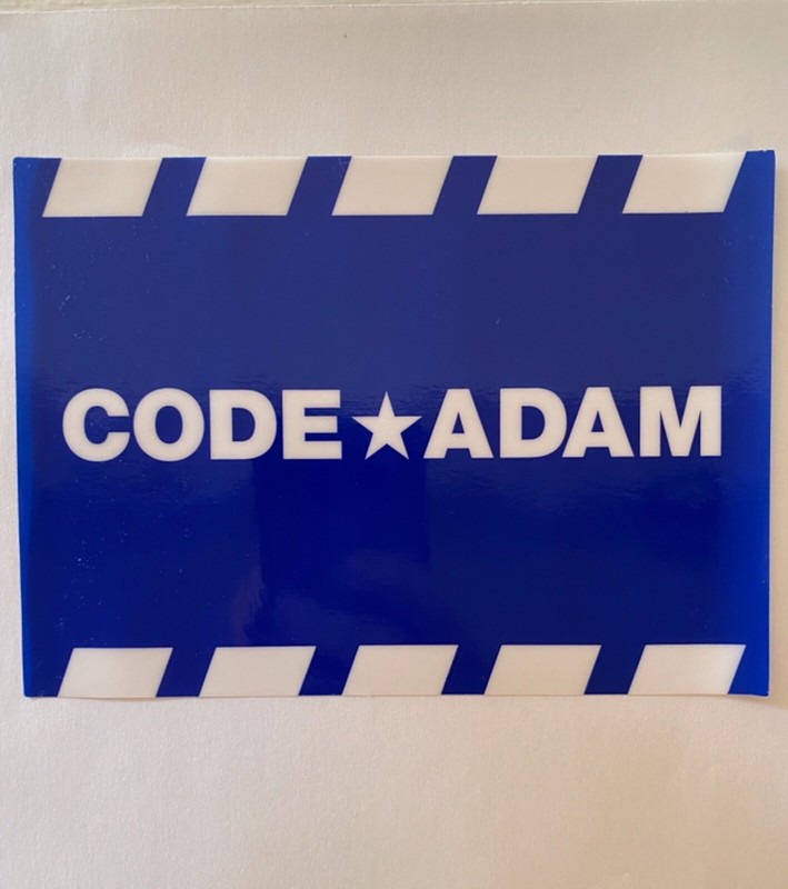 Code Adam Window Decal - Self Adhesive  - Missing and Exploited Children