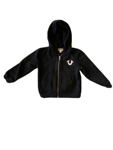 True Religion Hoodie Sweatshirt Black 