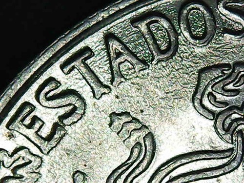 Die Clash - Die Chip and Doubling in one peso Morelos 1981 Moneda con error - Picture 3 of 18