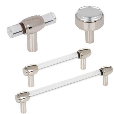 Polished Nickel Carmen Cabinet Handles Bar Pull