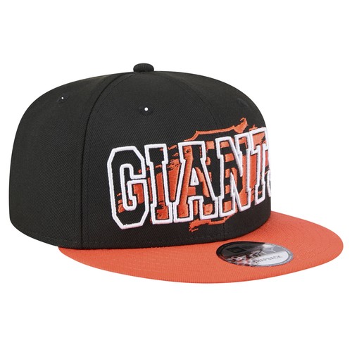 Men's New Era Black San Francisco Giants Splatter 9FIFTY Snapback Hat - Afbeelding 3 van 6