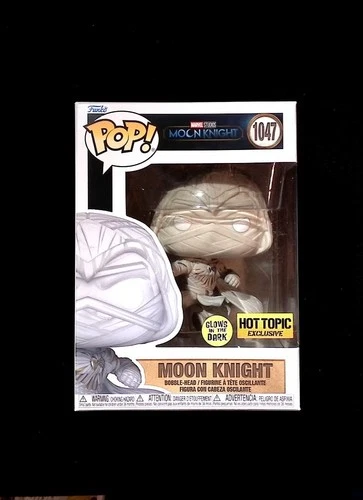 Moon Knight Funko Pop! 1047 Marvel Glow GITD Hot Topic in Protector Disney+