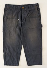 Willy Chavarria Black Workwear Toluca Pant Small Oversized Double Knee USA Made