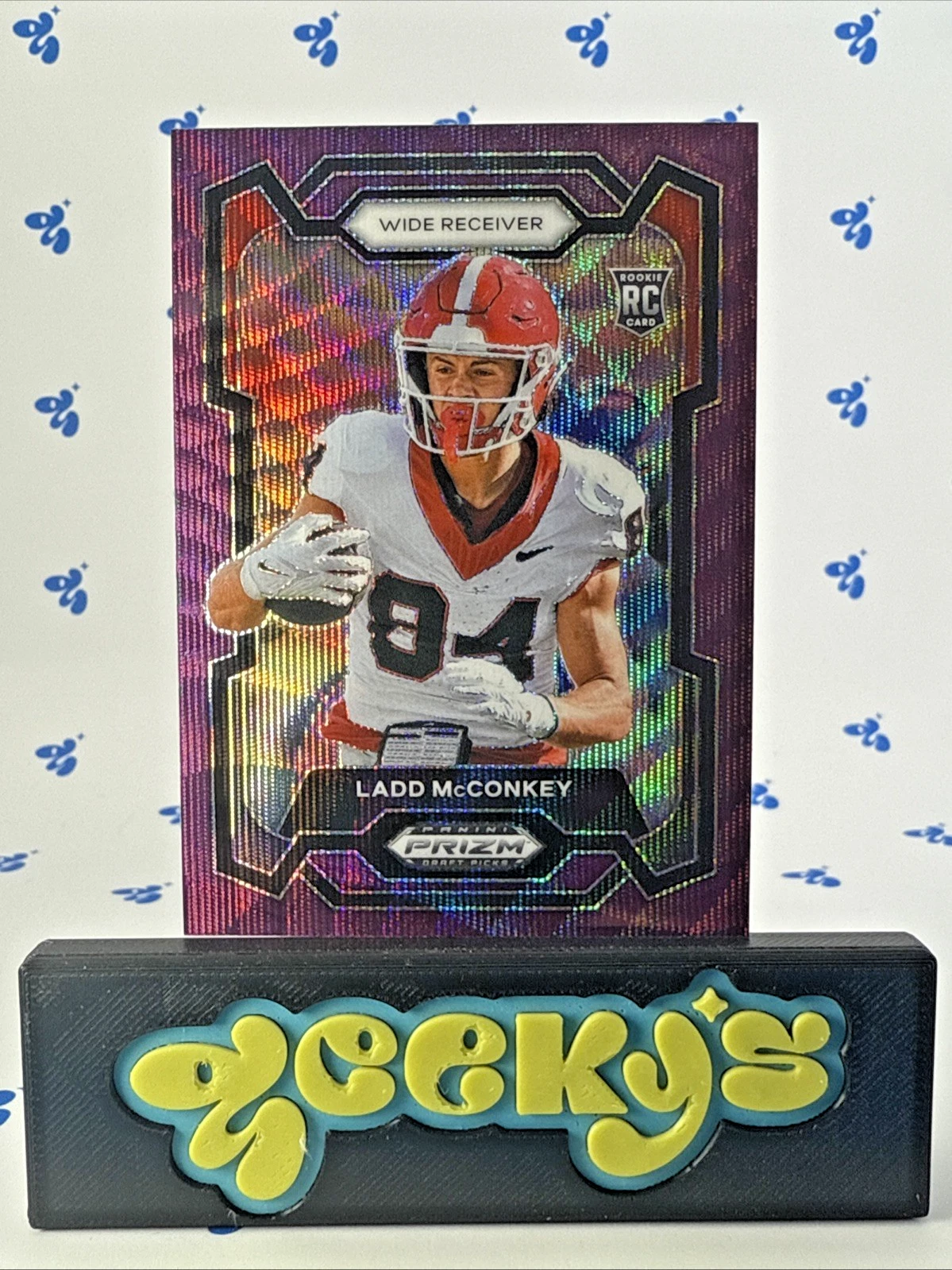 2024 Panini Prizm Draft Picks - Ladd McConkey #180 Purple Wave Prizm (RC)