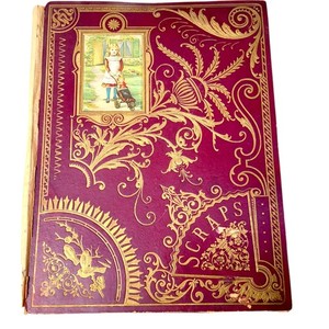 Antique Victorian Scrapbook Trade Cards DieCut SURREAL Spooky card Too