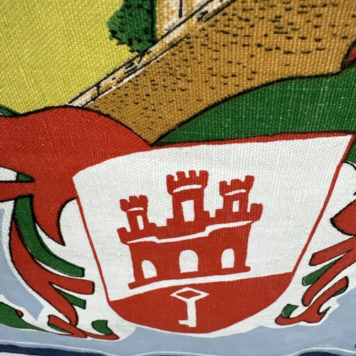 Vintage 100 % Baumwolle Gibraltar Küche Geschirrtuch Maurische Burg Europa Point 30 x 18 - Bild 7 von 14