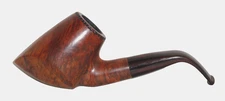 J M Boswell Smoking Pipe ~ 2012 Bent Point Bowl ~ Gorgeous Grain Wood