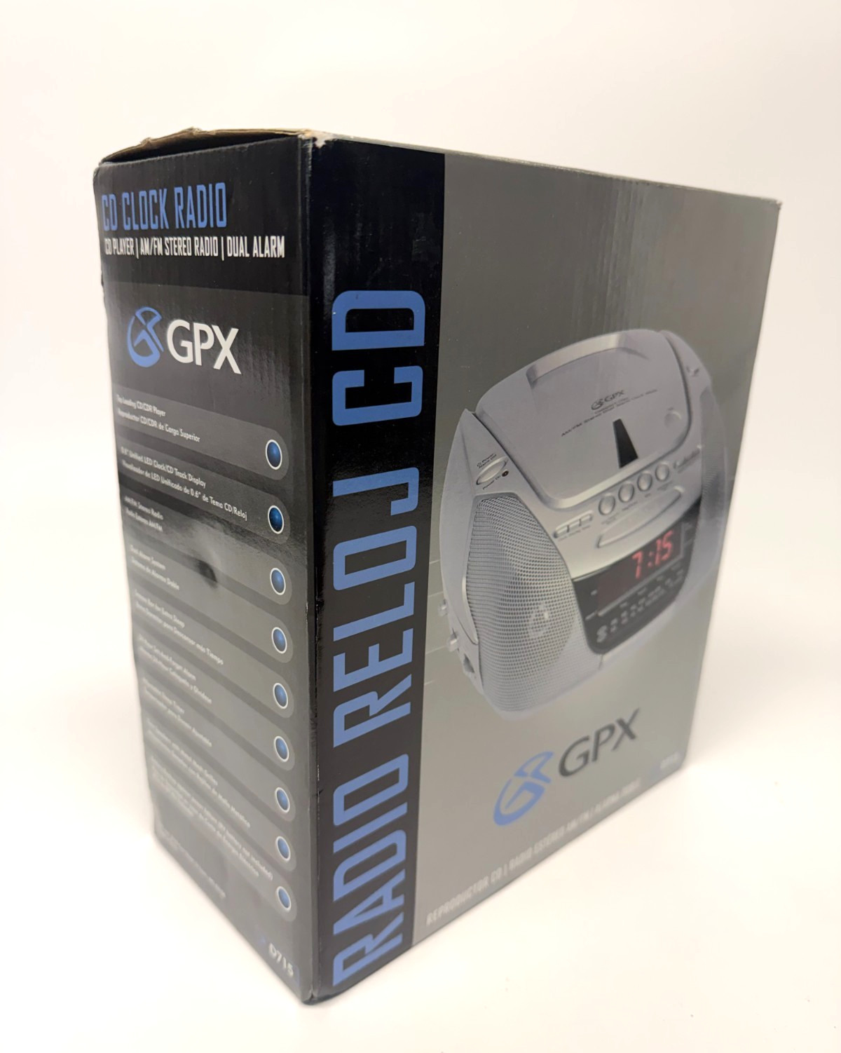 Vintage NEW Factory Sealed GPX D715 CD Clock Radio AM FM Dual Alarm
