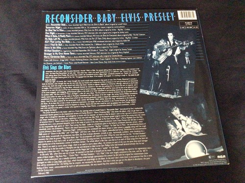 Elvis Presley – Reconsider Baby - 12" LP Compilation Ltd Ed Blue Vinyl EX+/NM- - Picture 2 of 4