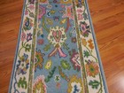 Turkish Oushak Rug,Geometric Multicolored Area Rug,Handmade Bohemian Rug 2.8x6 — photo 7